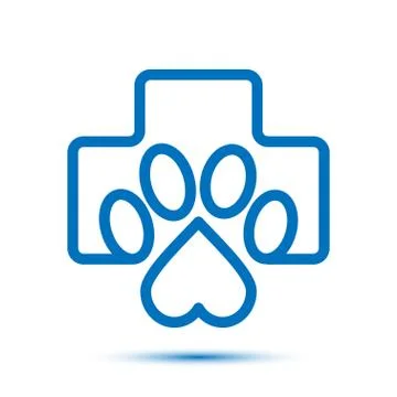 Veterinary Logo. Isolate vector illustration Stock Illustration