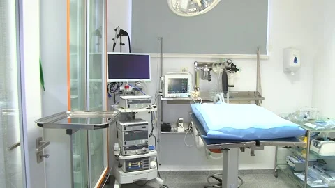 Veterinary Operating Room Equipped for Animal Surgery Vídeos de archivo 343881912
