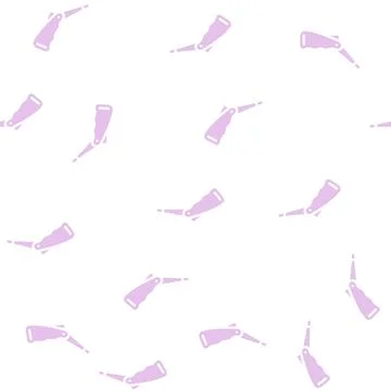 Veterinary rectal thermometer glyph vector seamless pattern Illustrazione stock