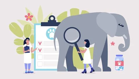 Veterinary science concept Stock Illustration