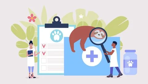 Veterinary science concept Stock Illustration