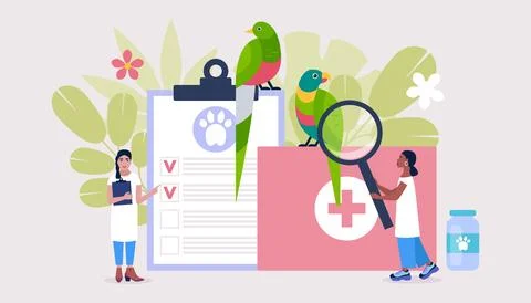 Veterinary science concept Stock Illustration