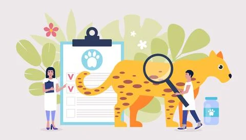 Veterinary science concept Stock Illustration