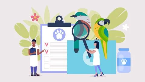 Veterinary science concept Ilustración de archivo