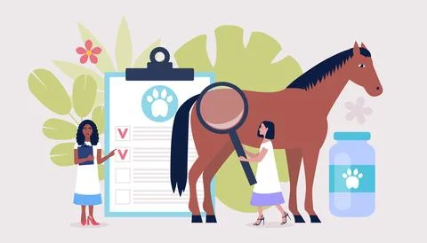Veterinary science concept Stock Illustration