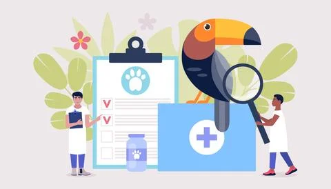 Veterinary science concept Stock Illustration