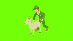 Animal husbandry icon animation | Stock Video | Pond5