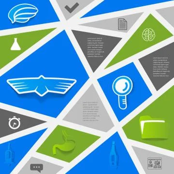 Veterinary sticker infographic Stock Illustration