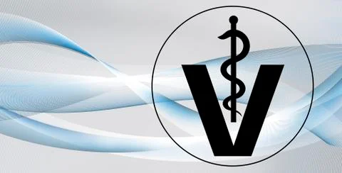 Veterinary symbol background Stock Illustration