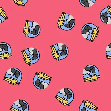 Veterinary technician animal vector seamless pattern イラスト素材