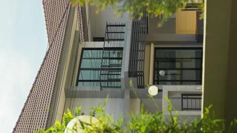 Vetical timelapse of a house Stock Footage 159944817