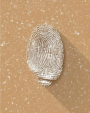 Vevctor finger print. Stock Illustration