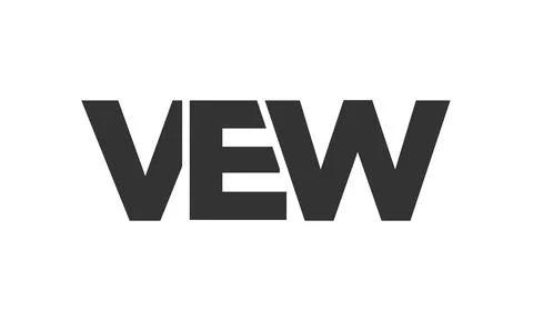 VEW logo design template with strong and modern bold text. Initial based ve.. Stock Illustration