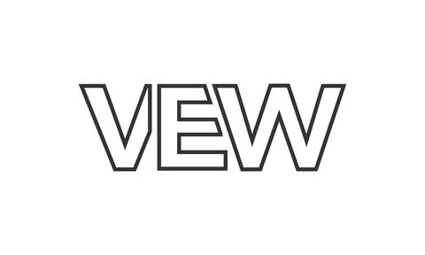 VEW logo design template with strong and modern bold text. Initial based ve.. Stock Illustration