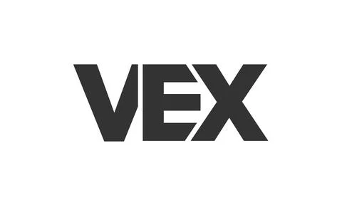 VEX logo design template with strong and modern bold text. Initial based ve.. Stock Illustration