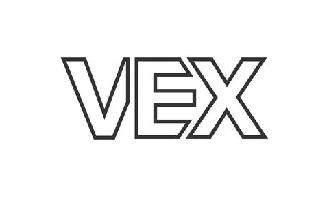 VEX logo design template with strong and modern bold text. Initial based ve.. Stock Illustration