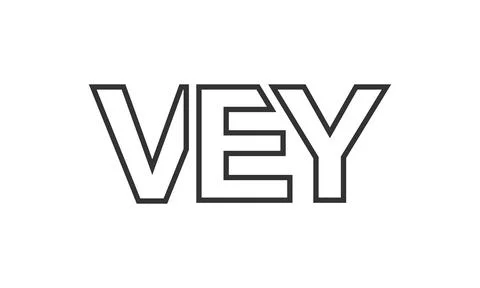 VEY logo design template with strong and modern bold text. Initial based ve.. Stock Illustration