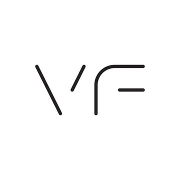 Vf initial letter vector logo icon Stock Illustration