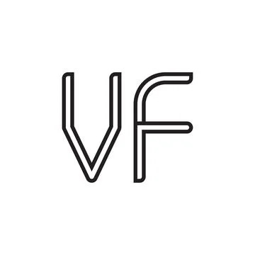 Vf initial letter vector logo icon Stock Illustration