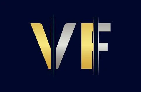 VF Letter logo design vector template. Stock Illustration