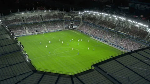 VFX Aerial Soccer Fotball Stadium Gane Видео 222998106