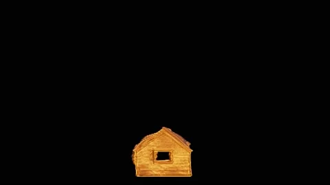 house on fire animation