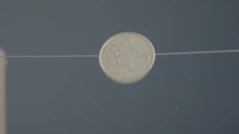 VFX Base: Closeup of a flipped coin - Slowmo | Arri Amira footage 스톡 동영상 278397427