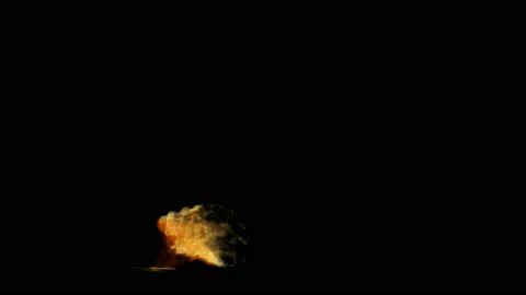 VFX Explosion Animation With Alpha channel. Stock Footage 130822830
