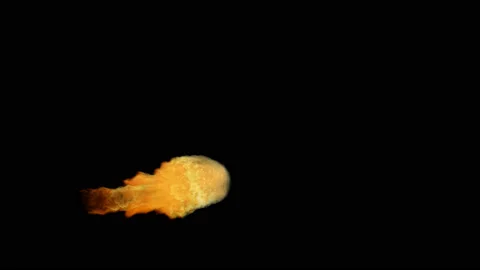 VFX Explosion Animation With Alpha channel. Stock Footage 131093473