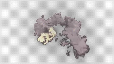 VFX Fire Elements Motion Graphics Stock Footage 261797776