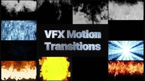 VFX Motion Transitions Pack Stock Footage 200439300