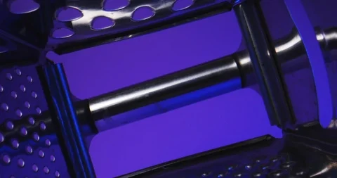 VFX shot moving from inside, to outside of cheese grater Stock Footage 105572570