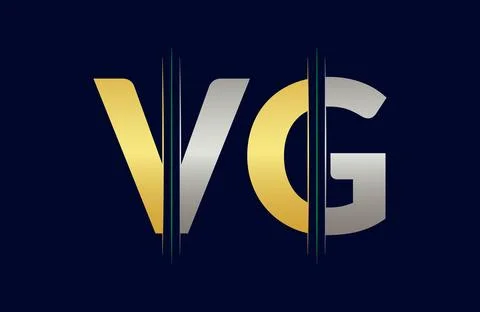 VG Letter logo design vector template. Stock Illustration