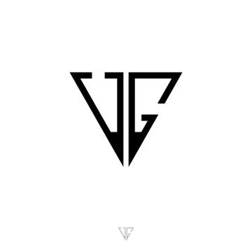 VG UG simple logo Illustrazione stock