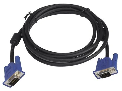 VGA Cable Coil Foto stock
