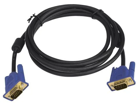 VGA cable coiled Stock Photos