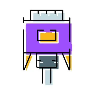 Vga cable port connector technology icon design Stock Illustration