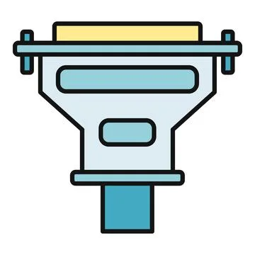 Vga connector icon displaying computer hardware technology Stock Illustration