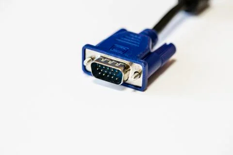 Vga or d-sub connector Fotos de archivo