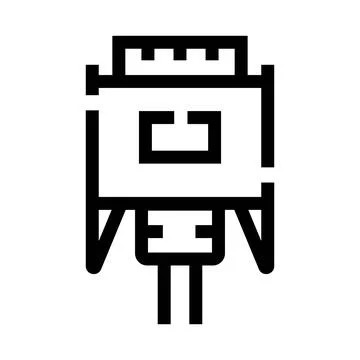 Vga video connector for computer display connection 스톡 일러스트