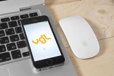VGL app on iPhone 5s Stock Photos