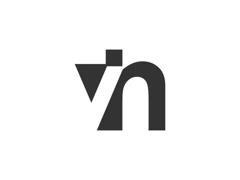 VH creative geometric initial based modern and minimal logo. Letter v h tre.. 스톡 일러스트