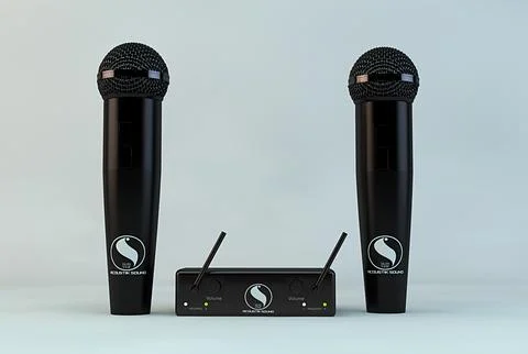 VHF microphones 3D Model