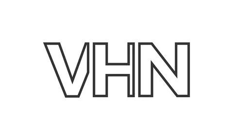 VHN logo design template with strong and modern bold text. Initial based ve.. Stock Illustration