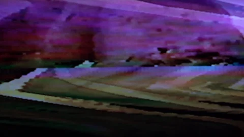 VHS 80s Glitch Bad Reception Effect Loopable Stock-Footage 121802786