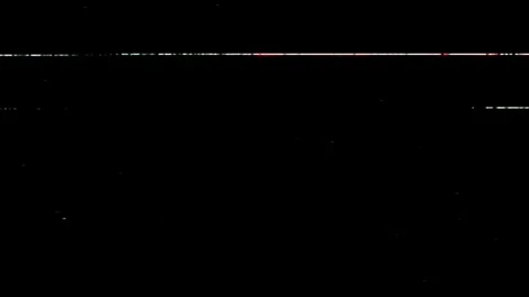 VHS Analog noise, artifacts, and glitches on a Black Background. Vidéo 278364105
