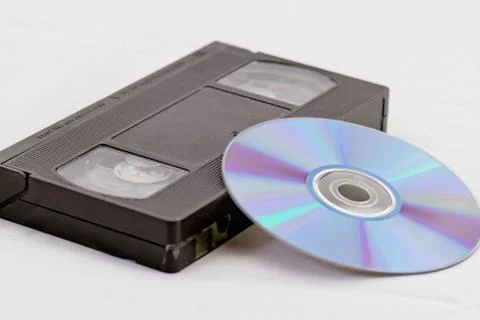 VHS and DVD Stock Photos
