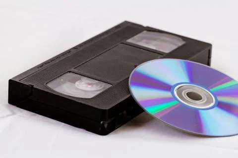 VHS and DVD Foto stock