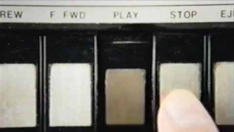 VHS bad audio casssette ff rew 動画素材 88177826