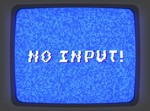 VHS Blue Screen Intro Stock Illustration